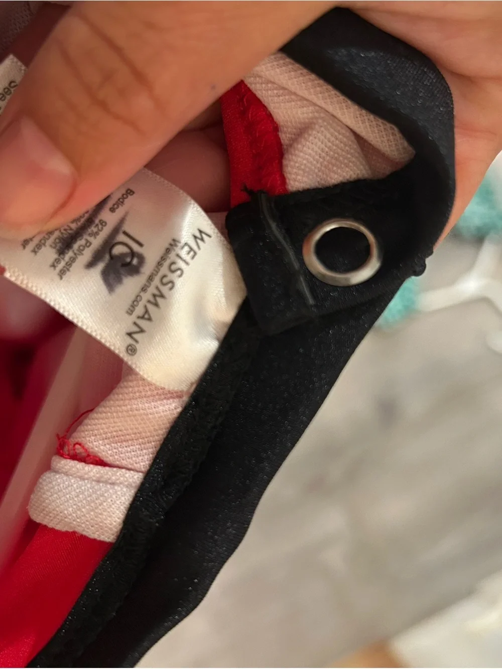 Weissman Girls Black Track Joggers with Red Sequin Leotard